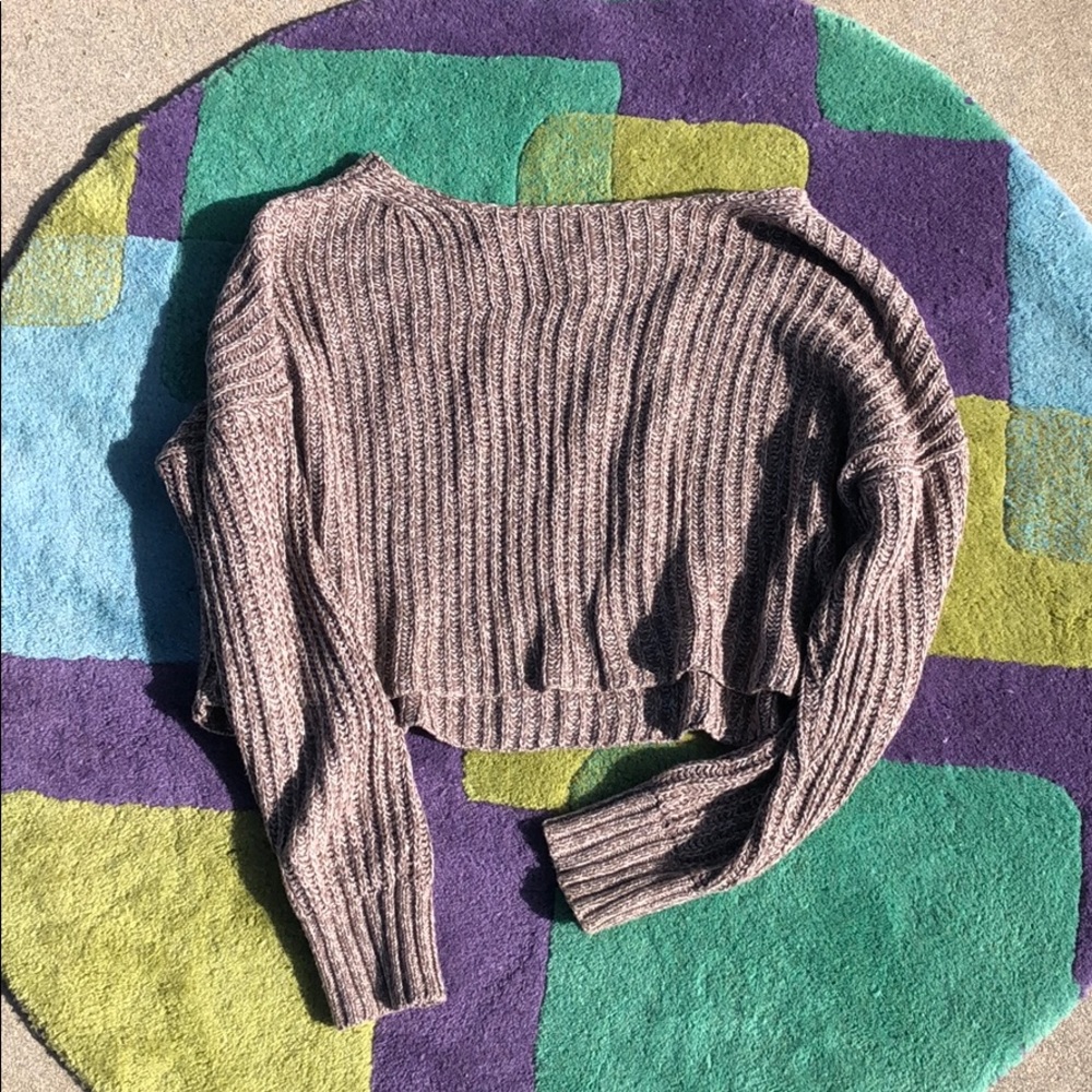 american eagle cropped sweater